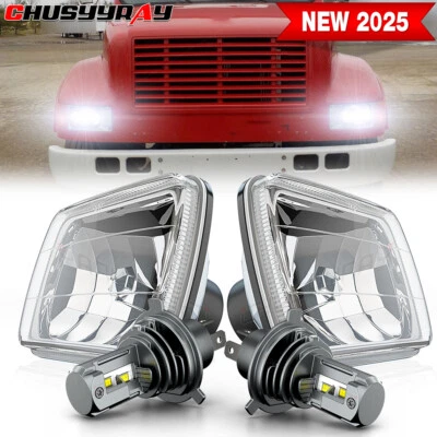 2X LED Seal Headlight For International Harvester 4700 4800 4900 8100 2B1 H6054+ - Image 1 of 4