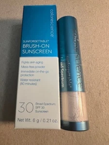 Colorescience Sunforgettable Brush on Sunscreen SPF 30 NIB FAIR 0.21 oz  Free Sh - Picture 1 of 3