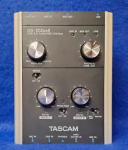 Tascam US-122MK II USB 2.0 2-channel Audio/MIDI Interface Tested & Working - Picture 1 of 23