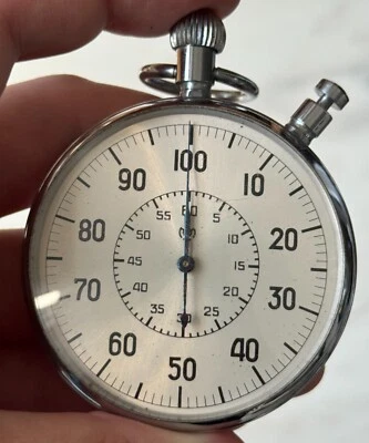 Raro Cronómetro Soviético SLAVA • 1/100 Segundo Cronómetro • Coleccionista URSS De Colección Foto 1 de 4