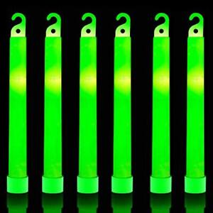 32 Ultra Bright 6 Inch Large Green Glow Sticks - Chem Lights Sticks with 12 H...