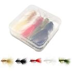 Attract More Fish with 5pcs Fly Hooks with Crystal Reflective Bright Silk Tail