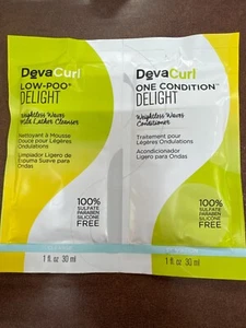 Deva Curl Low Poo Delight & One Condition Delight 1 oz travel size care - Picture 1 of 1