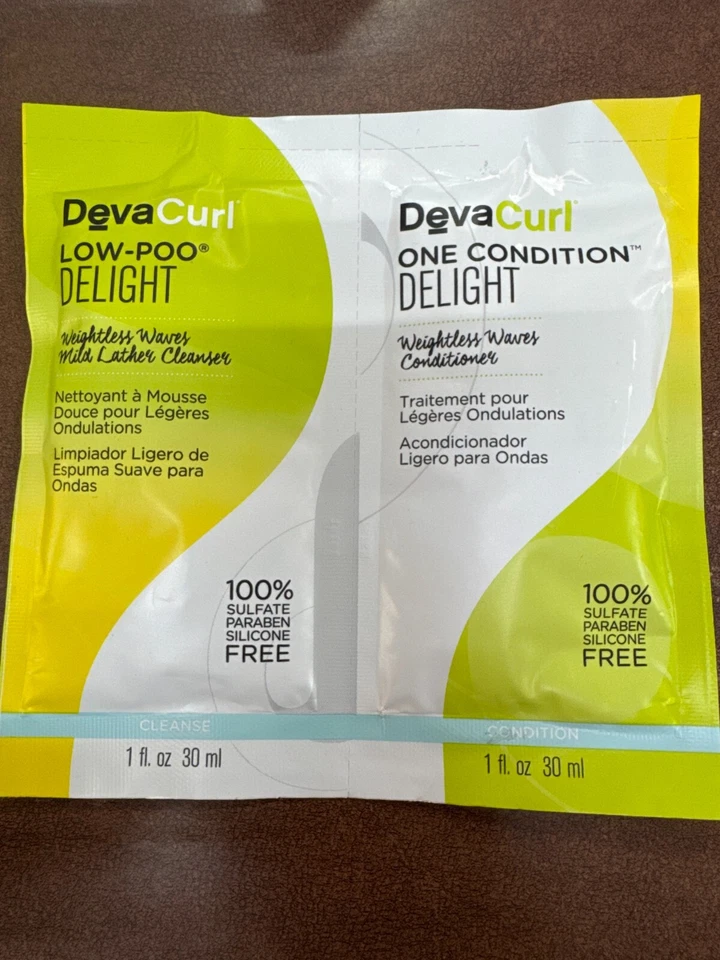 Deva Curl Low Poo Delight & One Condition Delight 1 oz travel size care - Image 1 of 1
