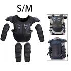 Kids Motorcycle Armor Full Body Protection Set Chest Spine Back Protector and