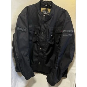 Chaqueta de moto Street & Steel grande para hombre negra 100 % poliéster LEER - Imagen 1 de 15