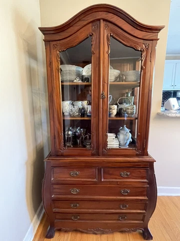 French Provençal China Cabinet Cover