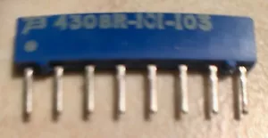 Bourns 4308R-101-103 10K Ohm Resistor Network - Lot of 2 - NOS - Picture 1 of 1