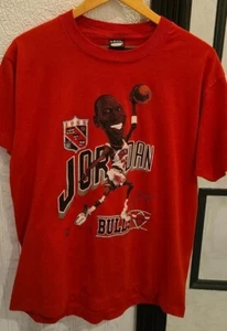 Maglia Vintage 1988 MVP Salem Chicago Bulls Michael Jordan Caricature Uomo XL Jersey - Foto 1 di 8