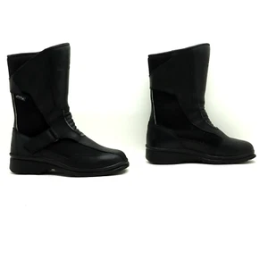 Stiefelette Polo-Tex Touring Schwarz Leder Gebraucht Unisex Klett (STM145) - Bild 1 von 10