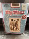 Vintage Big Mama Pantyhose NOS 100% Cotton Crotch Large 1980 Sheffield