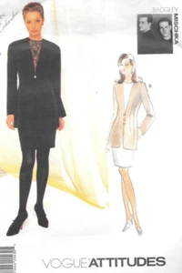 EASY Vogue Sew Pattern 1491 Designer Badgley Mischka sz18 20 22 Ladies Suit UCFF - Picture 1 of 4
