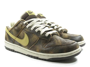 DS NIKE 2003 DUNK LOW PREMIUM 307696 271 BAROQUE BROWN 10.5 VINTAGE AIR FORCE 1 - Picture 1 of 10