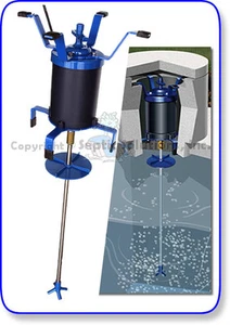 ULTRA-AIR SEPTIC TANK SHAFT AERATOR with 14" Brackets - Picture 1 of 2