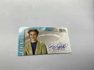 Star Wars Attack of the Clones Widevision - Bonnie Piesse Autograph Card - Picture 1 of 6