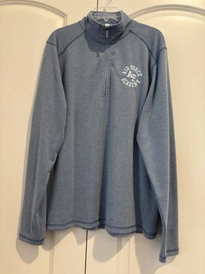 Air Force Academy AF USAFA azul pizarra claro para hombre XL Camp David cuarto cremallera usado Foto 1 de 4