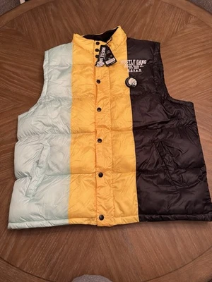 Nuevo chaleco acolchado XL Hustle Gang para hombre - $150 al por menor - negro verde amarillo blanco 👍 Foto 1 de 4