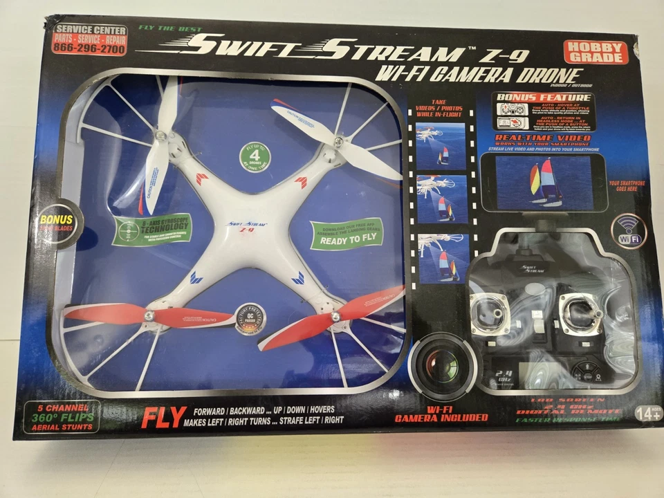 Swift Stream Z-9 WiFi RC Camera Drone New in Box FREE SHIPPING - Image 1 of 4