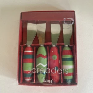 Set 4 spandiconcime decorative con manico in acciaio inox e ceramica marca Tag  - Foto 1 di 5