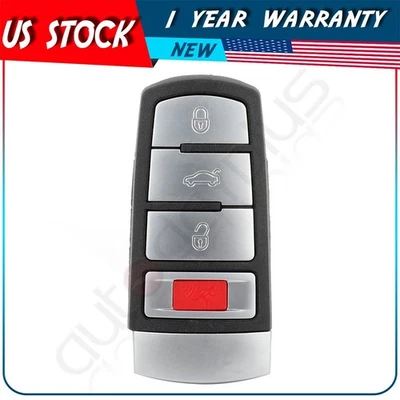 Remote Car Key Fob for Volkswagen Passat 2006 2007 2008 2009 2010 2011 2012 2013 - Image 1 of 4