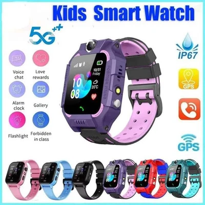 TREASURE ESHOP Kids GPS Smart Watch – 5G Location, SOS Call, Camera Waterproof Smartwatch