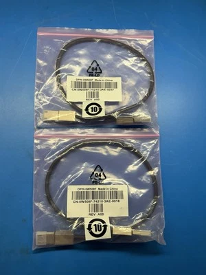 QTY 2-Genuine Dell W508F Mini-SFF-8088 to SFF-8088 SAS Cable, Length 2 Foot, New - Image 1 of 2