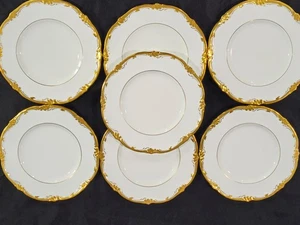 Royal Cauldon Eden Gold Trim Salad Plate (8 1/8") Set Of Seven  - Picture 1 of 7