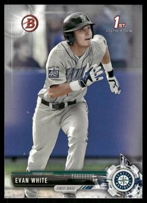 2017 Bowman Draft #BDC-178 Evan White Chrome Refractor - Image 1 of 2