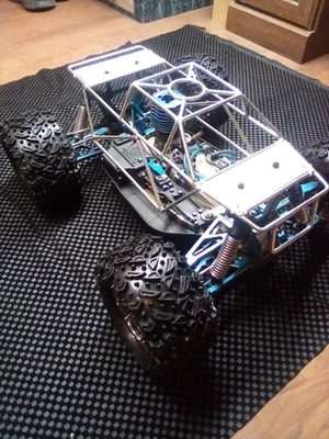 Vintage sportwerk st mayhem all blue aluminum carbon fiber losi r/c nitro .24 - Image 1 of 4