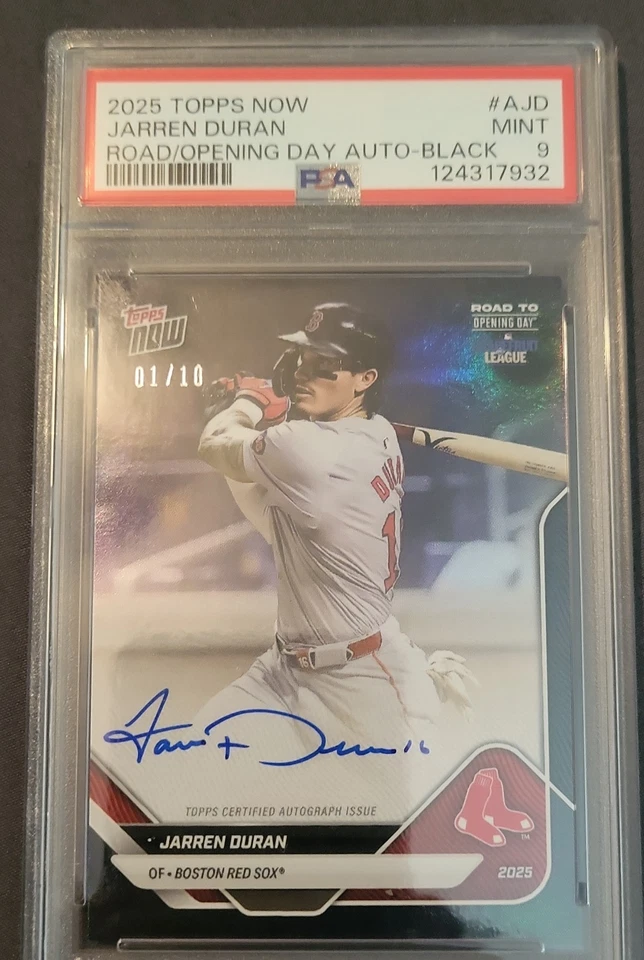 2025 Topps Now Camino al Día Inaugural - Autógrafos Jarren Duran #A-JD Negro/10... Foto 1 de 1