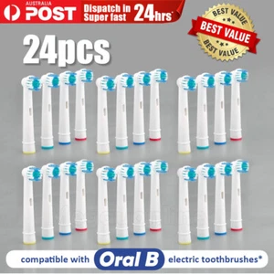 24pcs Oral B Electric Toothbrush Heads Soft Bristles Compatible Replacement AU - Picture 1 of 5