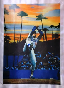 Legend Fernando Valenzuela Glossy poster print Fabric Los Angeles Dodgers 13x19 - Picture 1 of 1