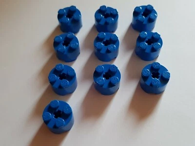 LEGO 10 x 3941 Básico Redondo Piedra 2 x 2 Azul (# Bcgb ) - Imagen 1 de 3