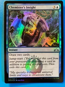 Carta MTG 1x FOIL Chemister's Insight Guilds of Ravnica Magic the Gathering x1 quasi nuova - Foto 1 di 1