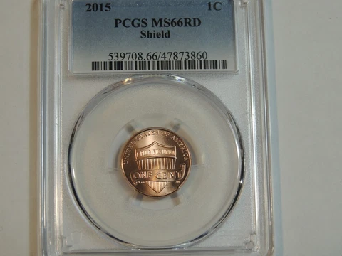 2015  Lincoln Cent PCGS MS66RD Penny Cover