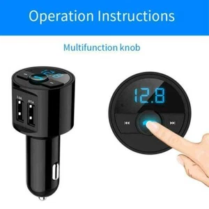 Wireless Bluetooth Car FM Transmitter Radio MP3 Player W6R6 Kit*Handsfree Q1D1 - Zdjęcie 1 z 10