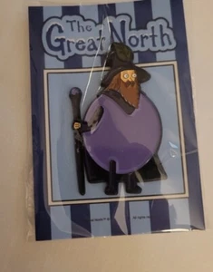 2023 SDCC COMIC CON EXCLUSIVE FOX THE GREAT NORTH WIZARD ENAMEL PIN ON CARD - Picture 1 of 1