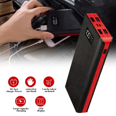 9000000mAh Banco de alimentación portátil USB LCD cargador de batería externo para teléfono celular Foto 1 de 4