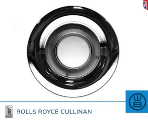 ROLLS ROYCE CULLINAN alloy wheel center cap chrome plastic bowl ring dish plate - Picture 1 of 5