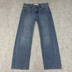 Levi's 550 Denim Relaxed Blue Jeans Youth Size 16 REG 28x28 Blue Pockets Zip Fly - Picture 1 of 13