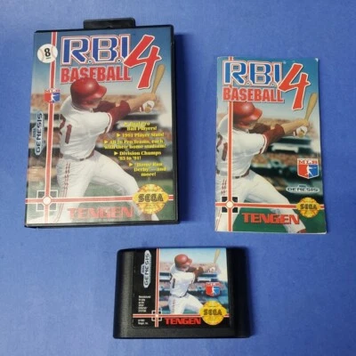 RBI Baseball 4 Sega Genesis CIB Authentic Cleaned & Tested - Image 1 of 4
