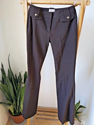 Karen Millen Premium Brown Bootflare Fitted Flattering Tailored Trousers Size 8 - Image 1 of 4