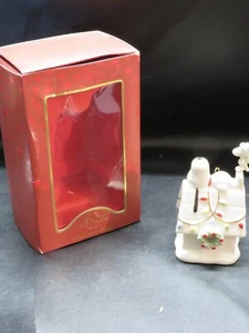 Ornamento porcellana LENOX casa per le vacanze Snoopy Woodstock cuccia per cani arachidi - Foto 1 di 5