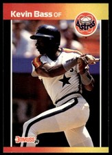 1989 Donruss Baseball Card Kevin Bass Houston Astros #325
