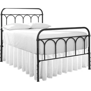 Ruffled Bed Skirt with Split Corners-Dust Ruffle - 16" Drop 100% Microfiber S... - Picture 1 of 8
