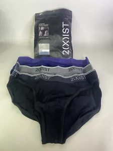 2xist Essential Cotton Stretch 3 Low Rise Contour Pouch Briefs Mens Size M - Picture 1 of 5