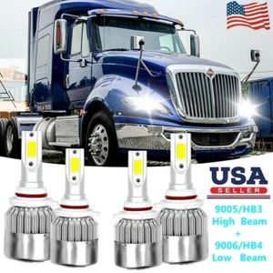 Kit de 4 bombillas de faros LED 6000K para International Truck Pro Star Prostar 2008-16 - Imagen 1 de 11
