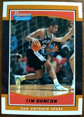 TIM DUNCAN, 2002-03 BOWMAN SIGNATURE #SE-TD, SPURS - Image 1 of 2