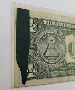 1977 1 Dollar Schein Tinte Morton Blumenthal Schmierdefekt - Bild 1 von 3