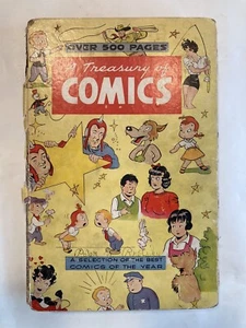 VTG Treasury of Comics #1 HB Color 1948 Mopsy Abbott & Costello Lil Audrey RARE - Picture 1 of 21